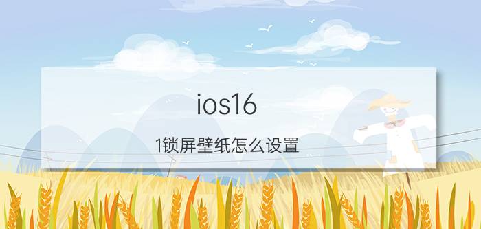 ios16.1锁屏壁纸怎么设置 ios16屏幕怎么设置一组壁纸轮换？